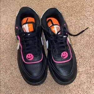 Air Force1 Shadow Removable Patches黒ピンク Amazon.com | Nike Women's Shoes Air Force 1 Shadow Removable